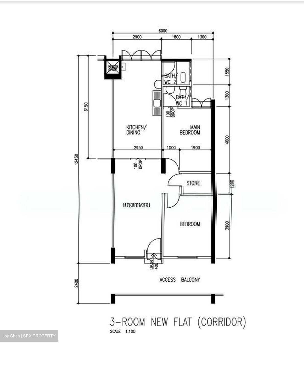 Blk 639 Yio Chu Kang Heights (Ang Mo Kio), HDB 3 Rooms #561488891